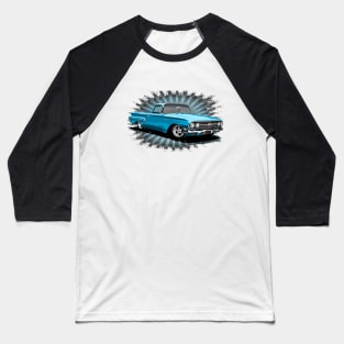 Blue 1960 El Camino Baseball T-Shirt